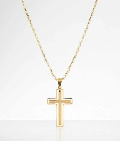 Spinner Cross 24" Necklace