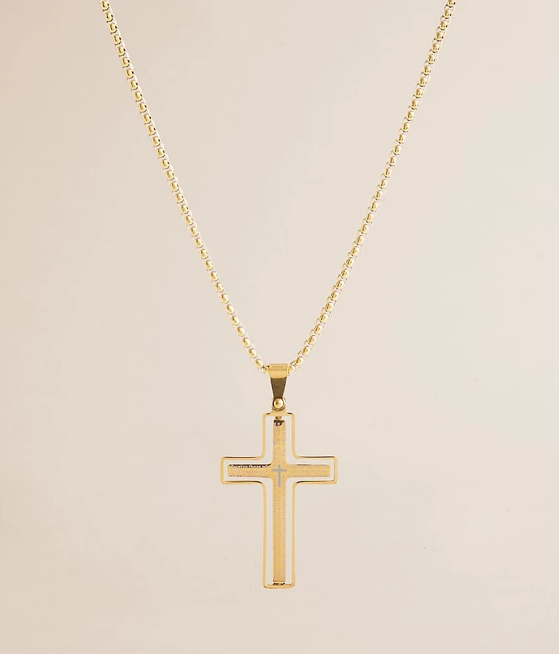 Spinner Cross 24" Necklace