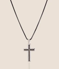 Lord's Prayer Cross 23" Necklace