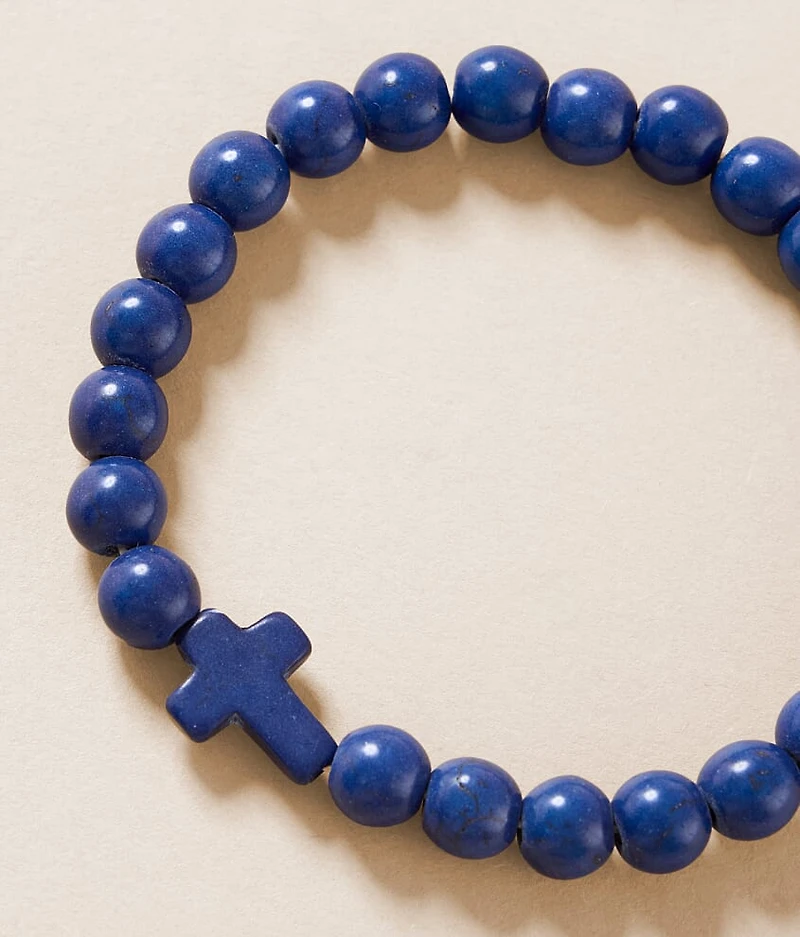 Cross Beaded Bracelet