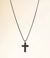 American Flag Cross 24" Necklace