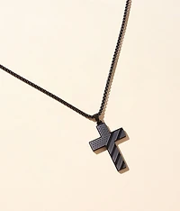 American Flag Cross 24" Necklace