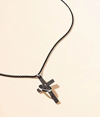 The Lord's Prayer Cross & Ring 24" Necklace