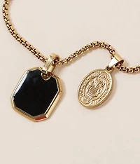 Double Pendant 23" Necklace