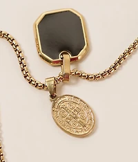 Double Pendant 23" Necklace