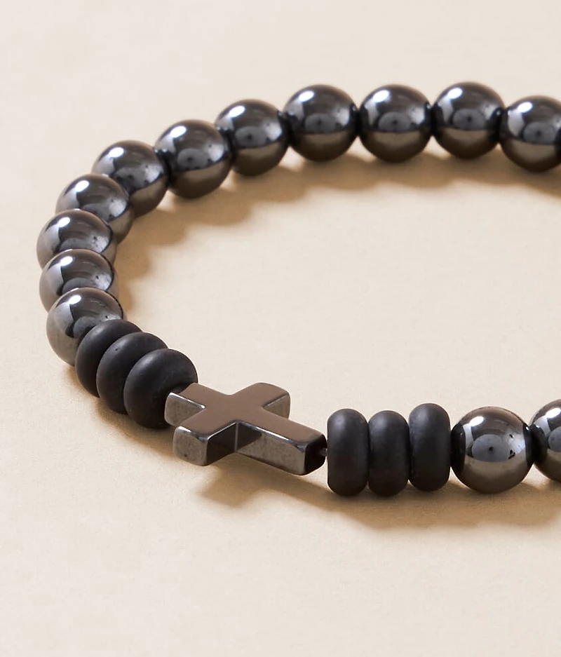 Cross Beaded Bracelet