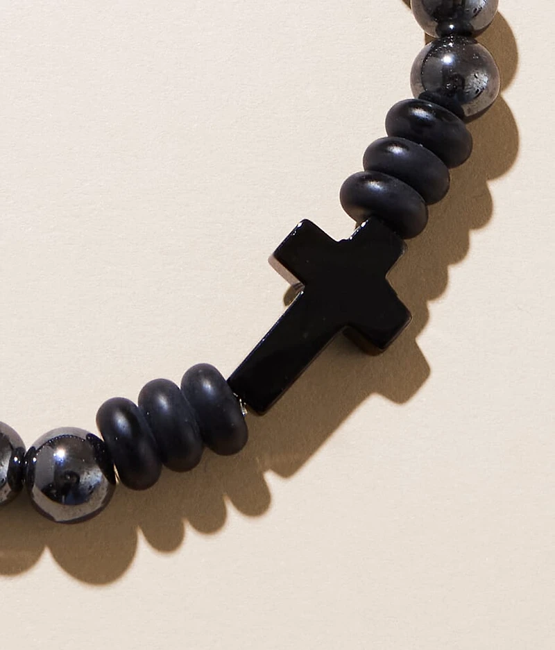 Cross Beaded Bracelet