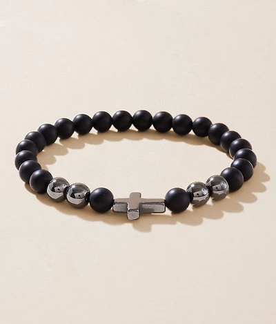 Cross Beaded Bracelet
