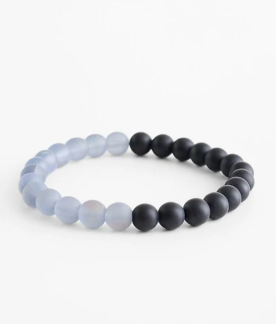 Black & Smoke Beaded Bracelet