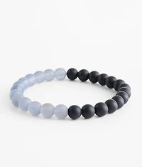 Black & Smoke Beaded Bracelet