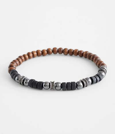 Wood Bead Stretch Bracelet