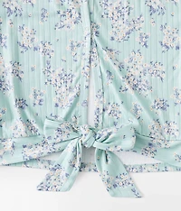Girls - Floral Ribbed Top