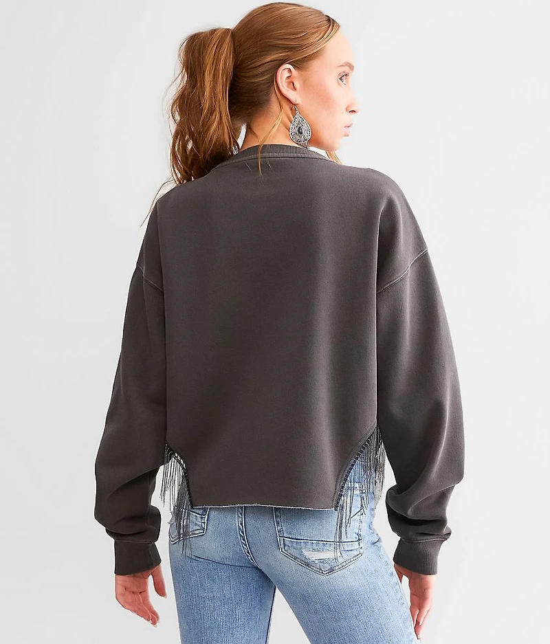 Kane Brown Shot Bead Fringe Band Pullover