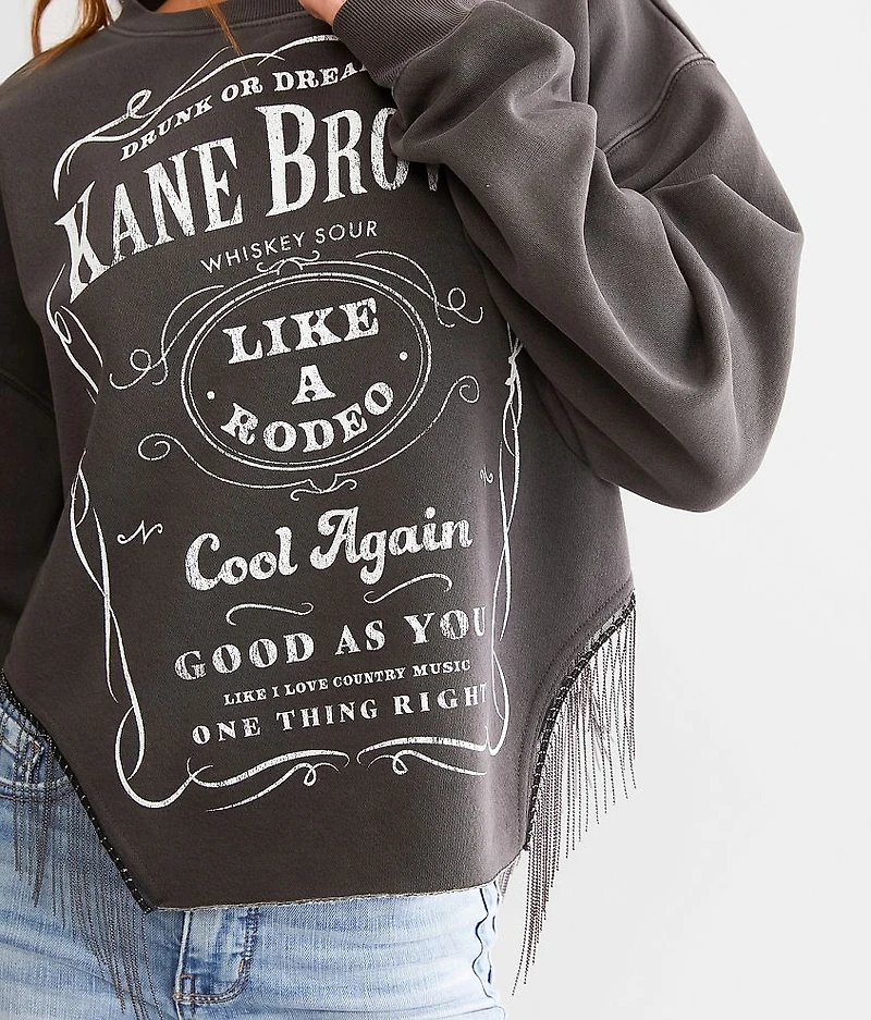 Kane Brown Shot Bead Fringe Band Pullover