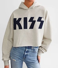 KISS Cropped Band Hooded Sweatshirt