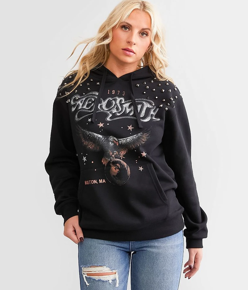 Aerosmith Rivet Band Hooded Sweatshirt