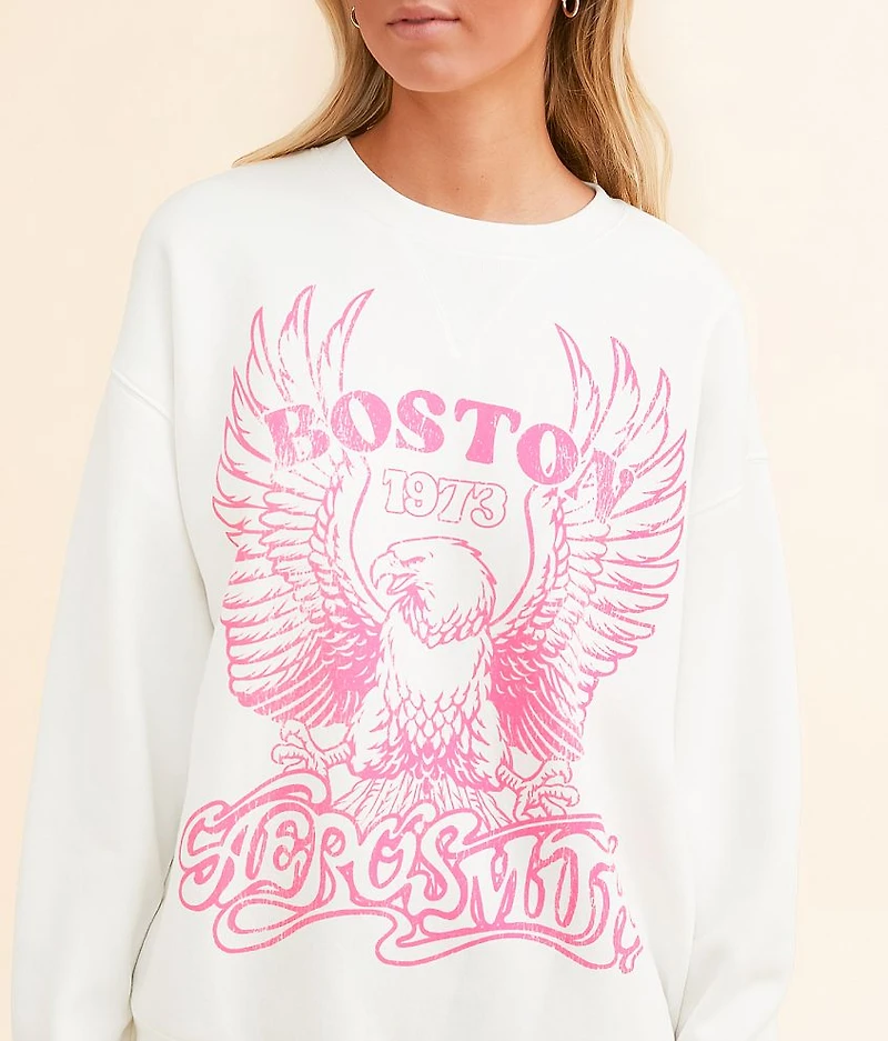 Aerosmith Boston Oversized Band Pullover