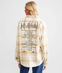 Def Leppard Band Flannel Shirt