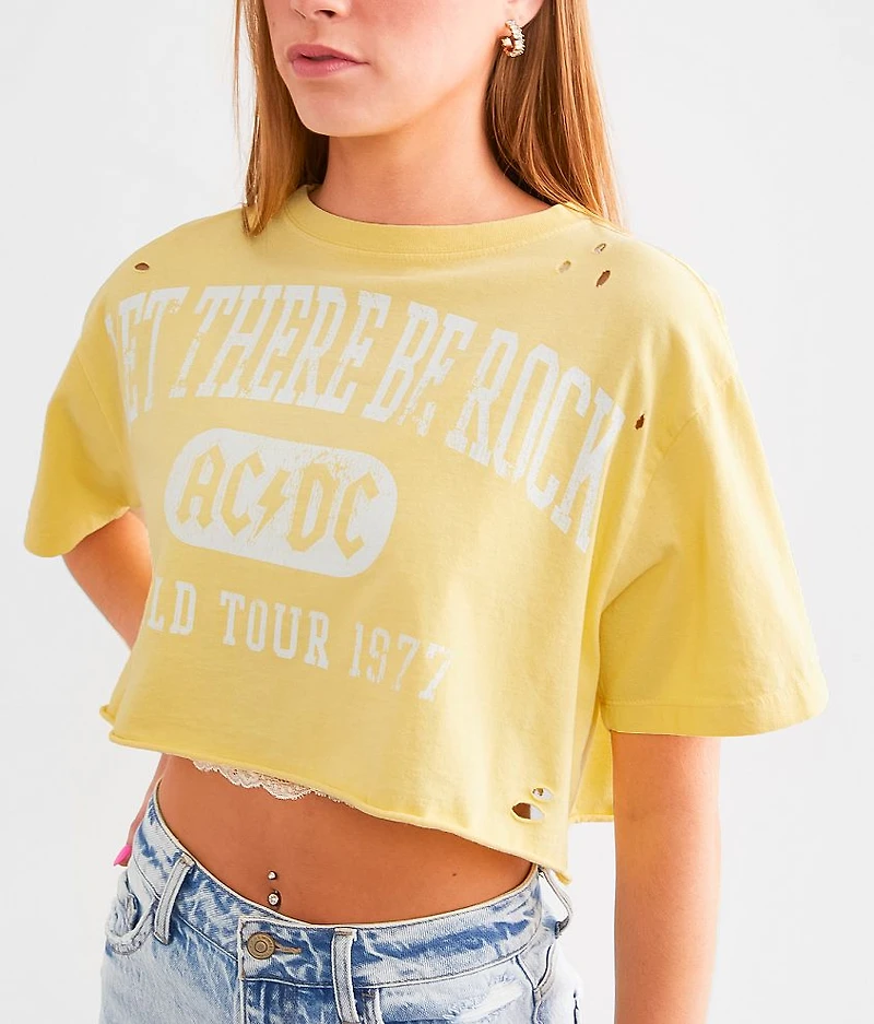 AC/DC Cropped Band T-Shirt