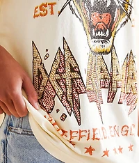 Def Leppard Oversized Band T-Shirt