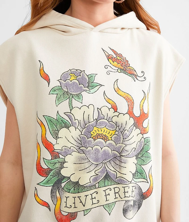 Live Free Sleeveless Hoodie