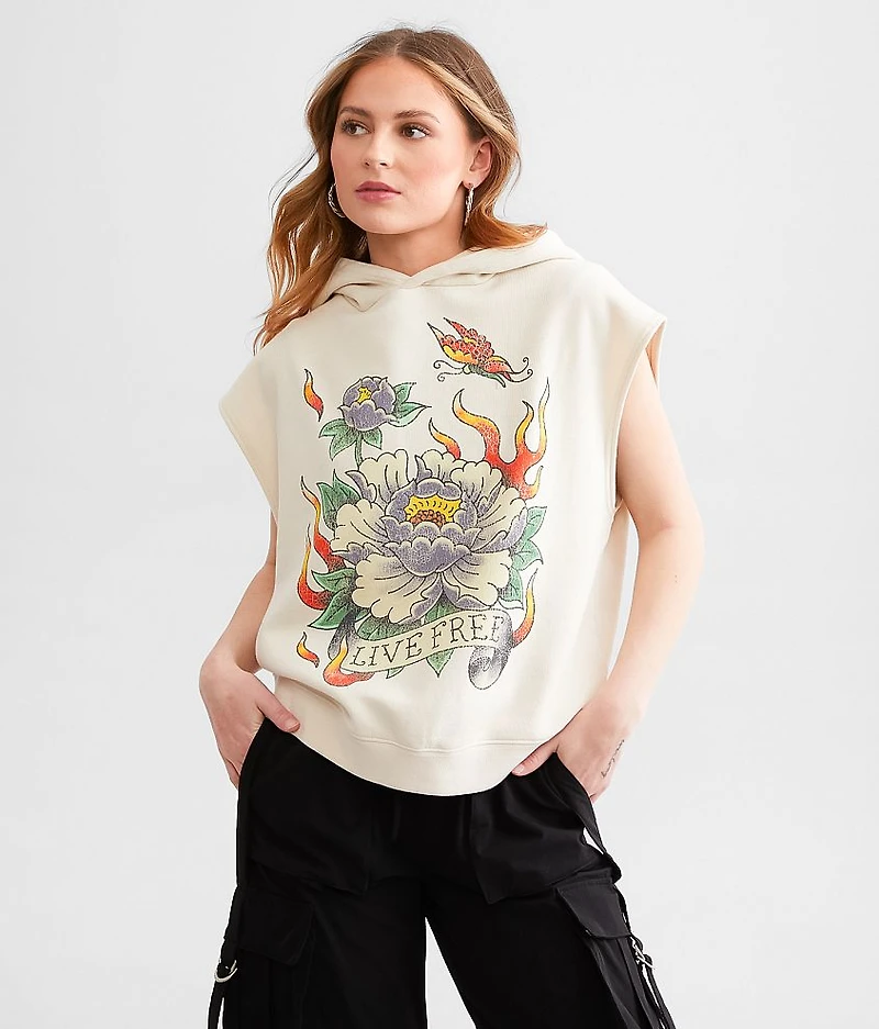 Live Free Sleeveless Hoodie