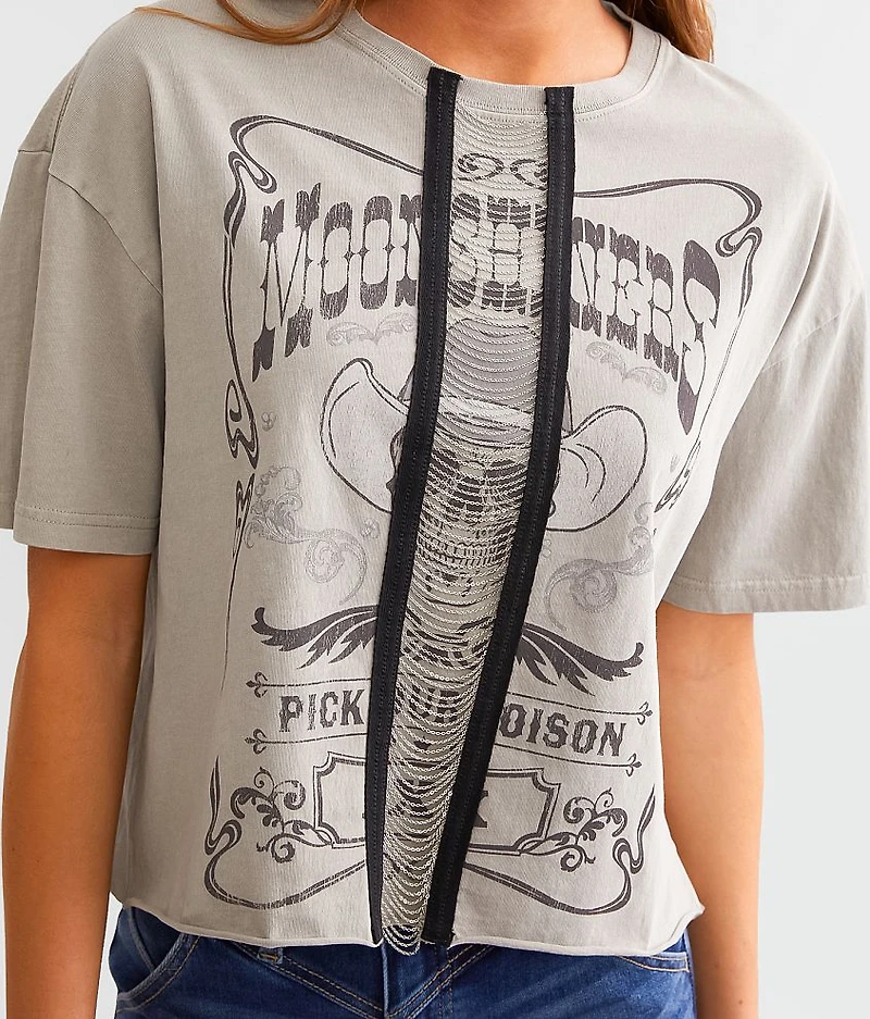 Moonshiners Chain Cropped T-Shirt