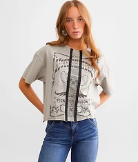 Moonshiners Chain Cropped T-Shirt