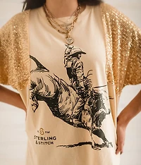 Rodeo Cowboy Sequin T-Shirt