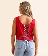 Football Champion Back Tie Tank Top