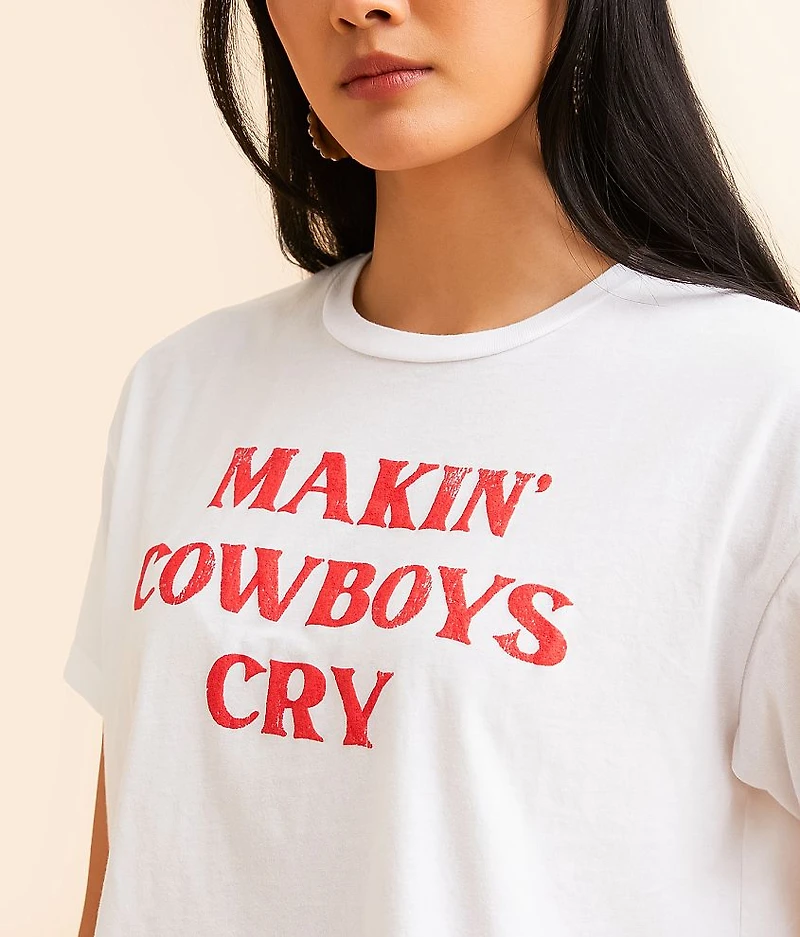 Makin' Cowboys Cry Cropped T-Shirt