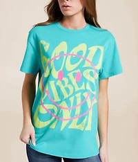 Good Vibes Only Oversized T-Shirt