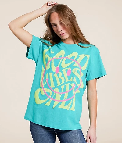 Good Vibes Only Oversized T-Shirt