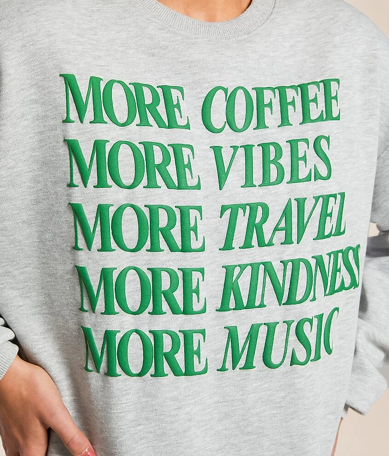 More Coffee Oversized Pullover