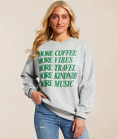 More Coffee Oversized Pullover