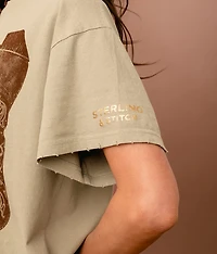 Floral Western Boot Oversized T-Shirt