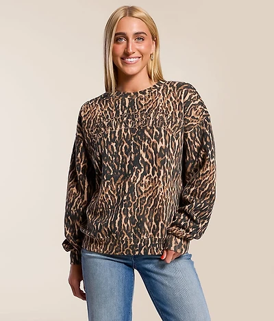 Smokeshow Cheetah Print Pullover