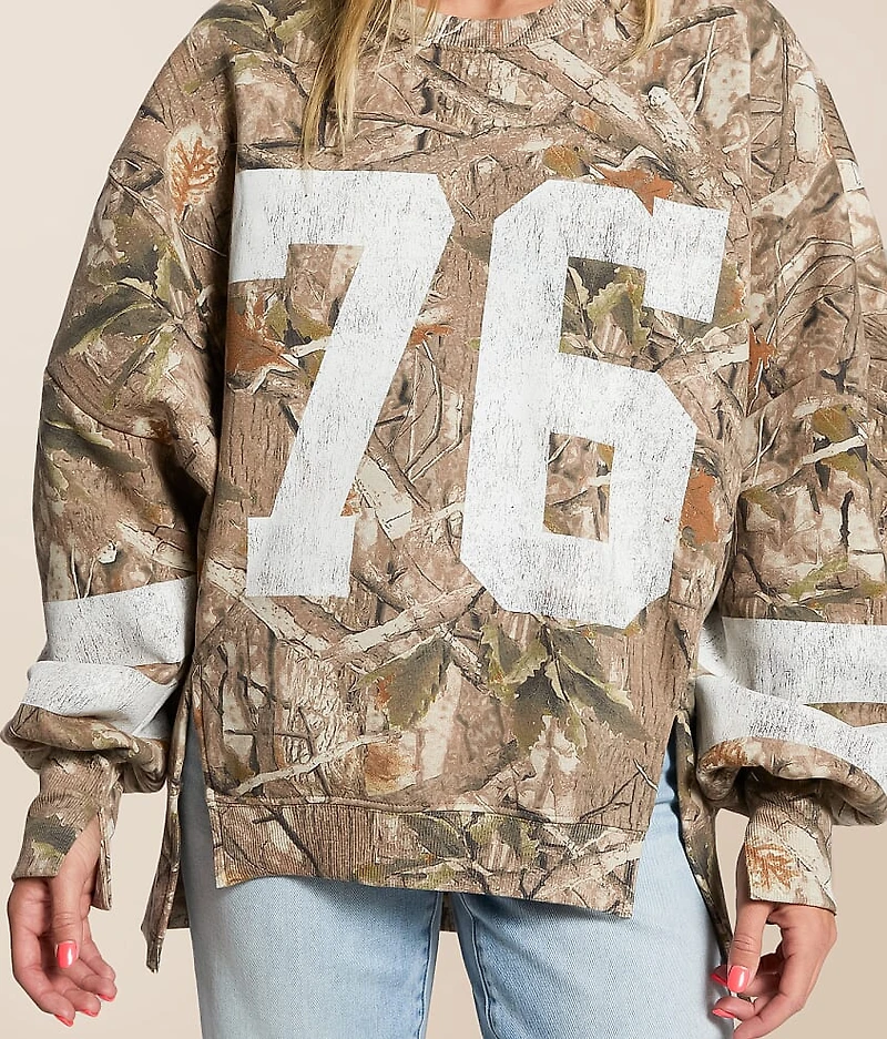 76 Camo Oversized Pullover