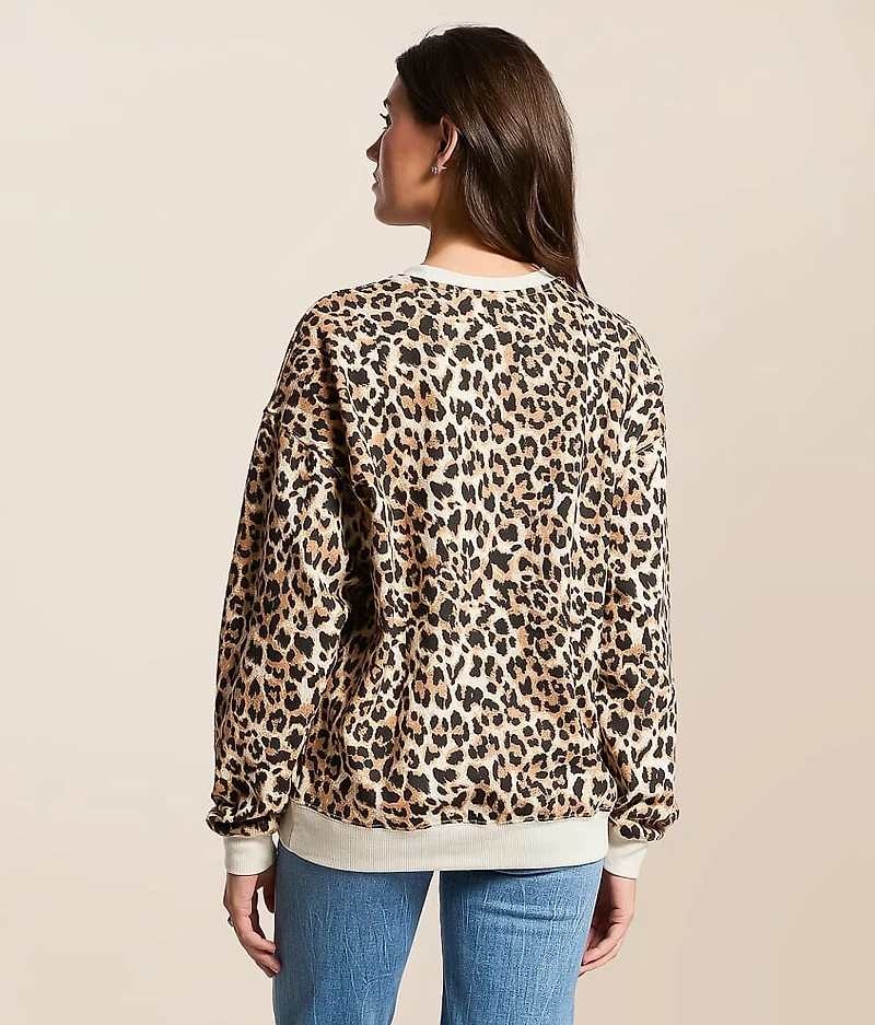 Makin' Cowboys Cry Cheetah Pullover
