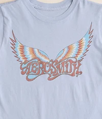 Girls - Aerosmith Washed Band T-Shirt