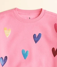 Girls - Sequin Heart Pullover