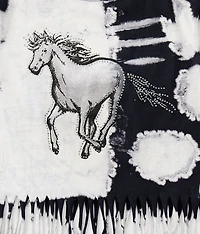 Girls - Horse Cropped Fringe T-Shirt