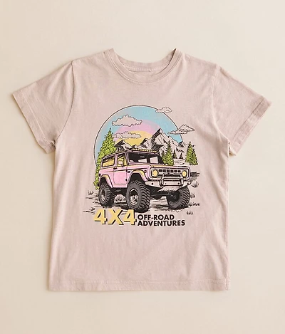 Girls - Goodie Two Sleeves 4X4 Sky T-Shirt