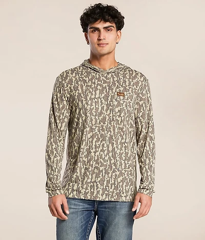 Honey Hole Duck Boat Camo Hoodie