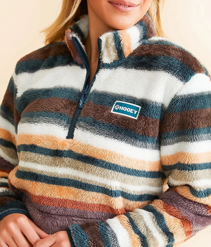 Striped Fleece Pullover
