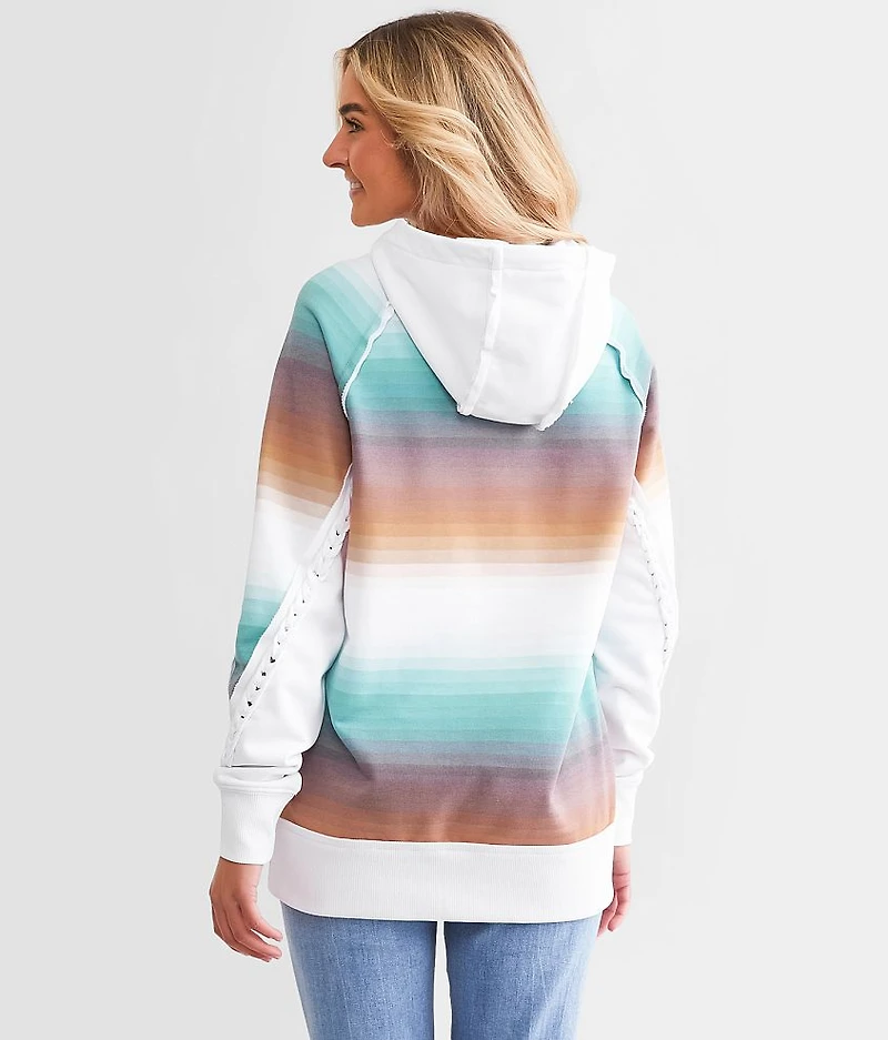 Serape Pattern Hooded Sweatshirt
