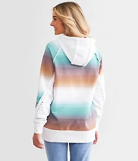 Serape Pattern Hooded Sweatshirt