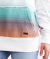 Serape Pattern Hooded Sweatshirt