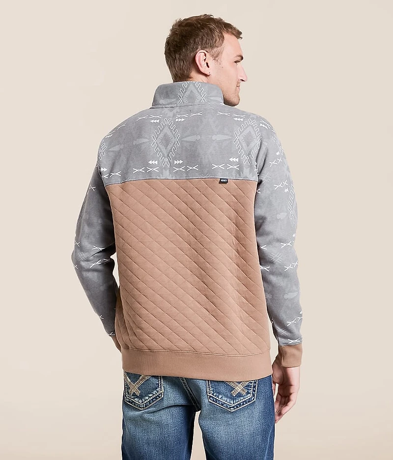 Stevie Quilted Henley Pullover