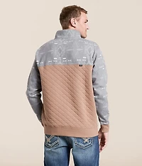 Stevie Quilted Henley Pullover